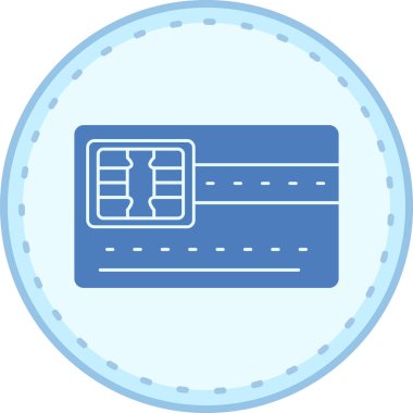 Kart. Web simgesi basit illüstrasyon