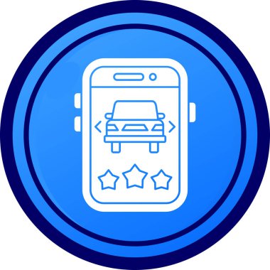 araba simgesi vektör illüstrasyonu