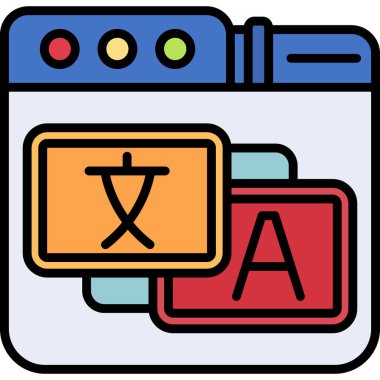 Web simgesi, vektör illüstrasyonu