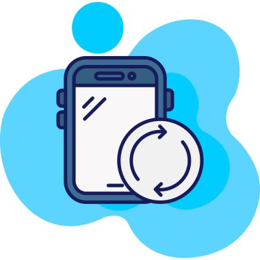 akıllı telefon simgesi vektör illüstrasyonu