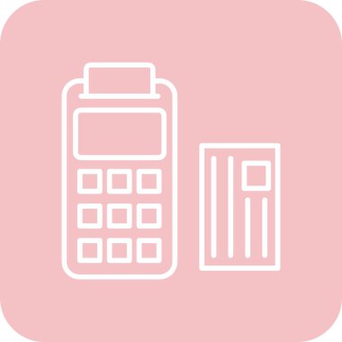 Modern hesap makinesi simgesinin vektör çizimi