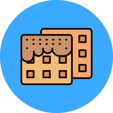 Sepet vektör illüstrasyon simgesi