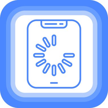 mobil arama simgesi, vektör illüstrasyonu