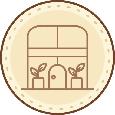 bitki simgesi vektör illüstrasyonu