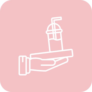 Bir su damlası simgesinin vektör illüstrasyonu