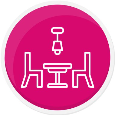 Bir tuvalet simgesinin vektör illüstrasyonu