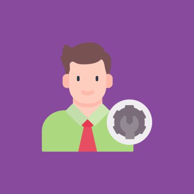 işadamı vektör tasarımı simgesi.