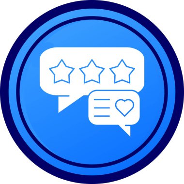 Geri bildirim. Web simgesi basit illüstrasyon