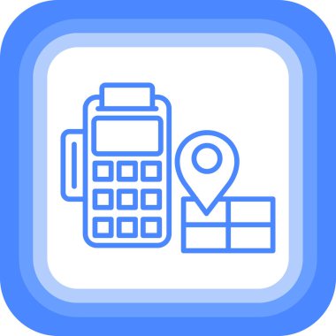 konum. Web simgesi basit illüstrasyon