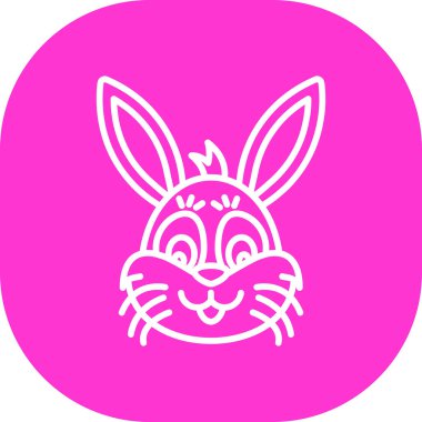 Taslak biçiminde tavşan paskalya tavşanı simgesi