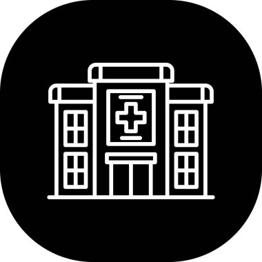 Hastane Simgesi Vektör İllüstrasyonu