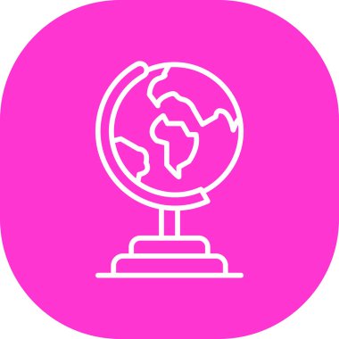 Toprak küresi. Web simgesi basit tasarım