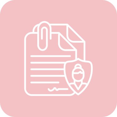 belge simgesi vektör illüstrasyonu