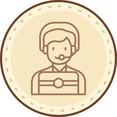 İnsan simgesinin vektör illüstrasyonu