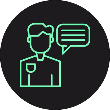 konuşma balonu simgesi, vektör illüstrasyonu