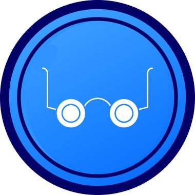 gözlük mavi eğimli dairesel