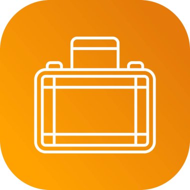 evrak çantası simgesi, vektör illüstrasyonu