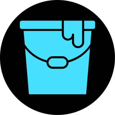 Kova. Web simgesi basit illüstrasyon