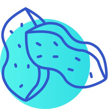 Karpuz ikonu. Web için karpuz vektör simgelerinin özet çizimi