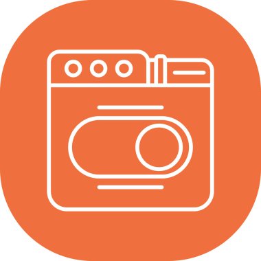 Mutfak makinesi simgesi. Basit resimleme