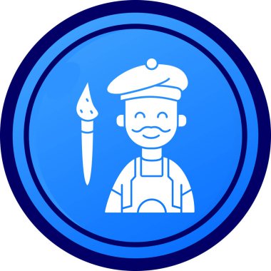 Sakallı bir adamın vektör çizimi