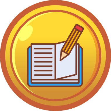 Rozet. Web simgesi basit illüstrasyon