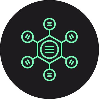 DNA simgesi vektör illüstrasyonu