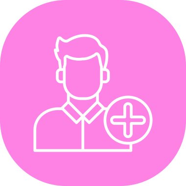 Modern b 'nin vektör illüstrasyonu ikon eksikliği doktoru