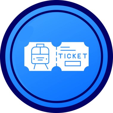 Bilet. Web simgesi basit illüstrasyon