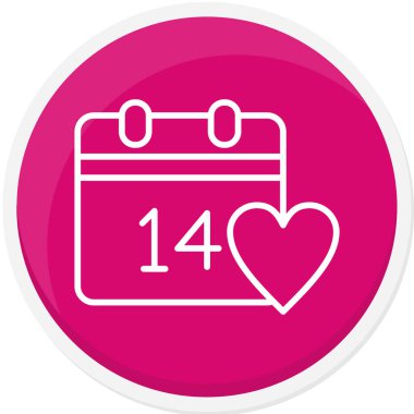 takvim tarihi simgesi vektör illüstrasyon