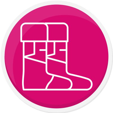 Bir kış tatili ikonunun vektör illüstrasyonu