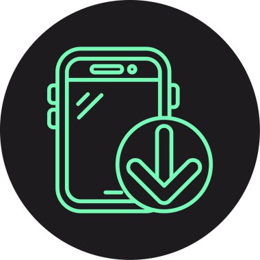 Vektör Mobil simge illüstrasyonu