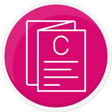 Belge dosya simgesinin vektör illüstrasyonu