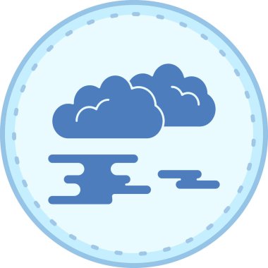 Bulut simgesi vektör illüstrasyonu