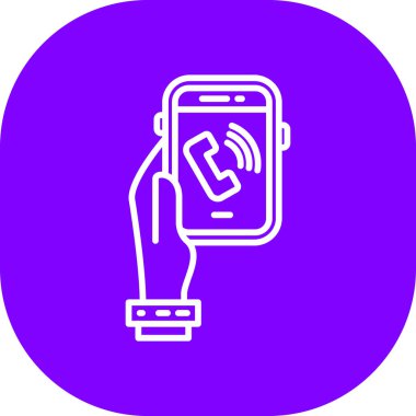 - Telefon. Web simgesi basit illüstrasyon