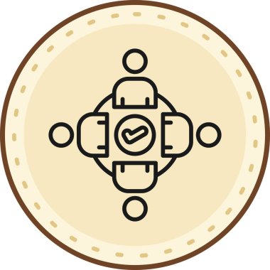 Bozuk para simgesinin vektör illüstrasyonu