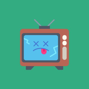 Televizyonda videonun işareti var.