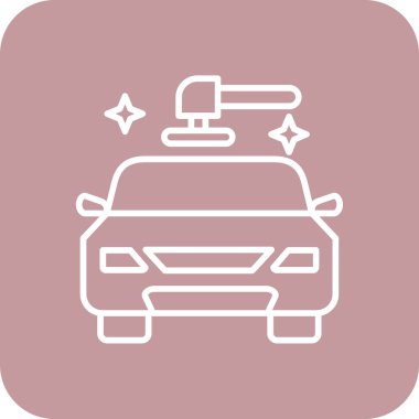 araba simgesi vektör illüstrasyonu