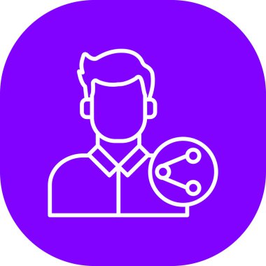 Elinde büyüteç tutan bir adamın vektör çizimi