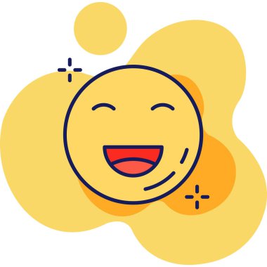 İfade Emoji kutsal kişilerin resmi, vektör çizim