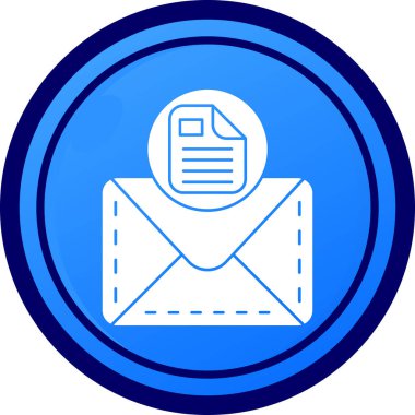 zarf harf simgesi, vektör illüstrasyonu