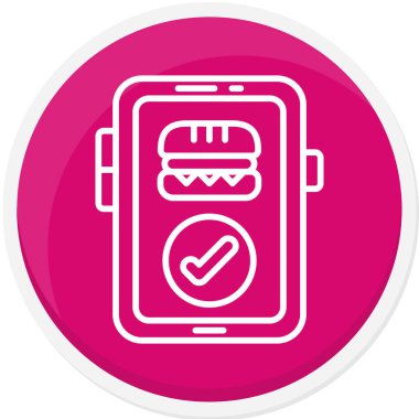 Gıda simgesinin vektör çizimi