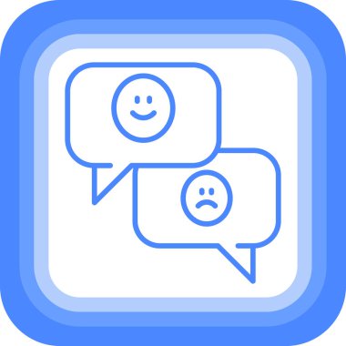 Sohbet simgesi vektör illüstrasyonu