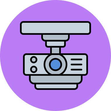 Kamera. Web simgesi basit illüstrasyon