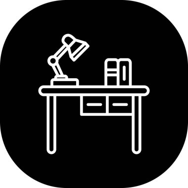 masa simgesi vektör illüstrasyonu