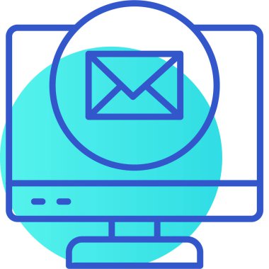 Bilgisayar. Web simgesi basit illüstrasyon