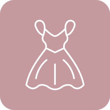 elbise simgesi vektör illüstrasyonu