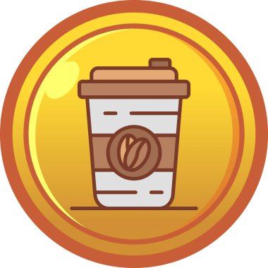 Kahve fincanı. Basit tasarım