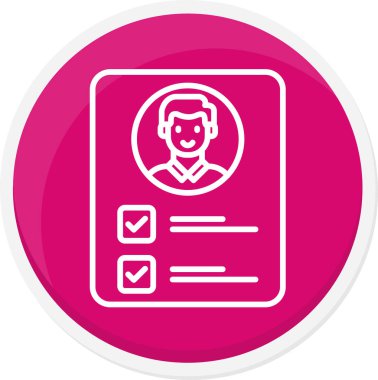 Kontrol listesi simgesi vektör illüstrasyonu