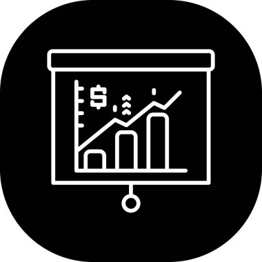 İş ve finans simgesinin vektör illüstrasyonu